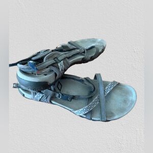 Merrell Slate Performance Footwear Woman’s Gray Sandals, Sz 9